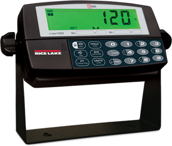 Rice 120/120 Plus Digital Weight Indicator Lake Indicator, Desk 120 115/230VAC, Plastic Enclosure w/ Cord Grip for Load Cell, Button Keypad, LED Display and Tilt Stand, NTEP, OIML/CE marked
