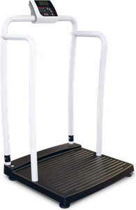 Rice 250-10-2 Bariatric Handrail Scale Lake Scale, Handrail Bariatric Scale 250-10-2 1000lb(450kg) x 0.2lb includes 6 AA size Alkaline batteries