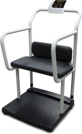 250-10-4 Bariatric Scale with Handrail and Chair Seat