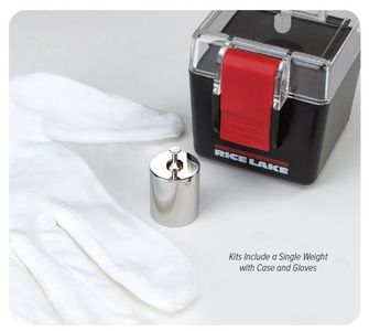 Rice 30 lb - 1/16 oz Calibration Weight, ASTM Class 1 (Kit with Case) Lake Weight Kit, Screw Knob 30lb ASTM Class 1 SST Polished Density 7.95