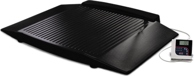 Rice 350-10-8 Dual-ramp Wheelchair Platform Scale Lake Scale, Wheelchair Platform Scale, 350-10-8BLE 1000lb(450kg) x 0.2lb with (2) 9.25in. Ramps with Bluetooth BLE 4.0 and 6 AA size Alkaline batteries