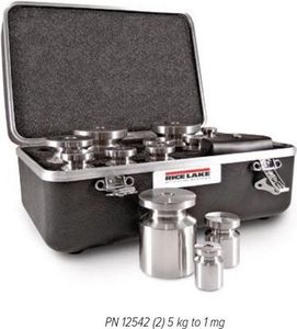 Rice 5 kg Calibration Weight Set, ASTM Class 5 Lake Weight Set, 5kg-1mg ASTM Class 5 SST Satin (5221) 11.11111kg Kit