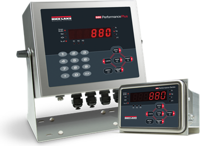 Rice 880/880 Plus Performance Digital Series Programmable Weight Indicator/Controller Lake Indicator, Panel Mount 5.5, Wider Boards, LED Display, 115-230VAC Power Supply