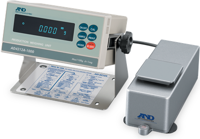 A&D Weighing AD-4212A-100 Analytical Balance, 110g x 0.1mg Indicator And Weighing Module Set, RS-232C, 120V adapter # 97654