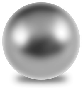 Rice Ball Bearings Lake Ball, 5/8 DIA Chrome Plated Steel