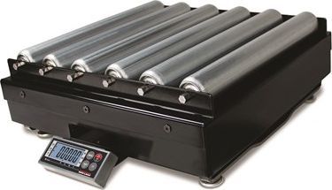 Rice BenchPro BP-SR Roller Top Digital Shipping Scale Lake Scale, Bench Pro Series Model BP 1216-75S, x 0.05lb/75 x 0.02kg, Roller Conveyor Weight Platter, x 16 inch Dimensions