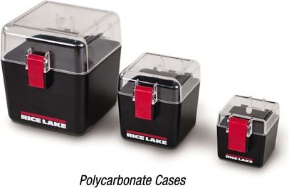 Rice Lake Weight Case, Acrylic 3.045x6.045x1.847 ID.Dimensions 100g-1mg, Insert Sold Separately # 89179