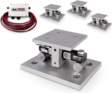 Rice EZ Mount 1 Weigh Module Kit with MLC Coated RL72020 Load Cell Lake Mount Kit, EZ Mount 5k 3 ea 5000lb INCL RL72020 MLC coated load cell stainless mounts JB4SS and 25ft of homerun cable