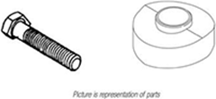Fairbanks Fairbanks Repair Parts for Models: 12-3360, 12-3361, 12-3370, 12-3371 12-3380, 12-3381 Scales Bolt Assembly, 7/8-9NCx15 And Nut 7/8-9NC, Heavy Hex