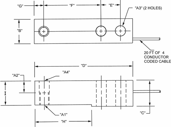 Load Cell, SEB H35-1K 20760 1000lb 20ft HBM 3mV/V 350 OHM EW NTEP III 5M FM SST WS IP67 # 64876