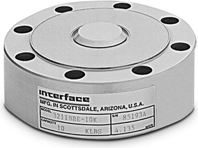 Load Interface 3200 Series Stainless Steel, Compression Disk Load Cell Cell, CDK 3211-BBE-5k Low Profile SST HS 5000lb 20ft Interface /V IP66/68