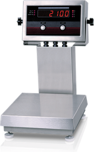 Rice IQ Plus 2100 Digital Bench Scale Lake CKWGHR, IQ+2100 10x10- 5lb w/ Tilt Stand SST 115vac