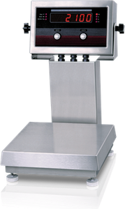 Rice IQ Plus 2100SL Digital Bench Scale Lake CKWGHR, IQ+2100SL 10x10- 5lb w/ Tilt Stand SST 115vac