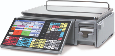 Rice Ishida Uni-7 Series Price Computing Printing Scale Lake Retail Scale, Uni-7 Bench 15 x 0.005lb/30 x 0.01lb Wired LAN, 115VAC, Ishida
