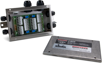 Rice JB4ES TuffSeal Excitation Trim Junction Box Lake J-Box, JB4ES 4 Channel Excitation Trim with Expansion, Stainless Steel Nema 4X FM Approved