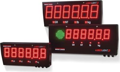 Rice LaserLight2 Remote Display Lake Display, LaserLight2 4-IN 4 inch LED, 115/230VAC, Painted Steel Enclosure with Flange Mount