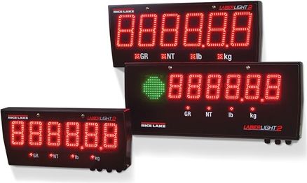 Rice Lake Display, LaserLight2 4-IN 4 inch LED, 115/230VAC, Painted Steel Enclosure with Flange Mount # 167091
