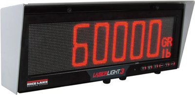 Rice Lake Indicator, LaserLight3 LL3 Large-Display Weight Indicator, 32x128 LED, 115-230VAC