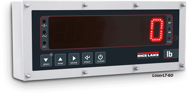 Rice LaserLT-60 and LaserLT-100 Large-display Weight Indicators Lake Indicator, LaserLT-60 Large-Display 60mm (2.4in) LED, 12-24VDC/110-240VAC, SST Enclosure