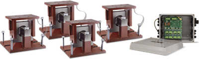 Rice MVS Mount/MVS Weigh Module Conversion Kit Lake Mount, MVS 10k-25k Painted, Mild Steel
