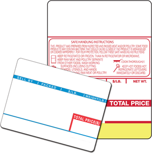 Rice Retail Labels Lake Label, Roll Retail Blank 64mm x 73mm Small Core # 2 Unwind 500 LPR 12 RPC Ishida