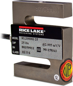 Rice Rice Lake RL20000I Alloy Steel, S-beam Load Cell Lake Load Cell, SBM RL20000I-25 25lb 20ft /v NTEP III 5S/IIIL 10S WW FM IP67