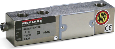 Rice Rice Lake RL30002 Thru Hole, Alloy Steel, Single-ended Beam Load Cell Lake Load Cell, SEB RL30002-1K 1000lb 20ft /v NTEP III 3S/III WW IP67 THRU
