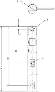 Rice Rice Lake RL32011WB-T Single-ended Beam Load Cell Lake Load Cell, SEB RL32011WB-T 1.25k 1250lb 20ft /v SST EW NTEP III 5 M IP67 Threaded