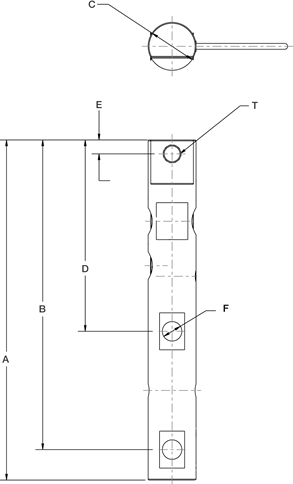 Rice Lake RL32011WB-T Single-ended Beam Load Cell