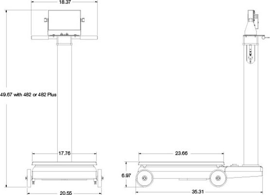 RL1200 EM Electromechanical Portable Beam Scale