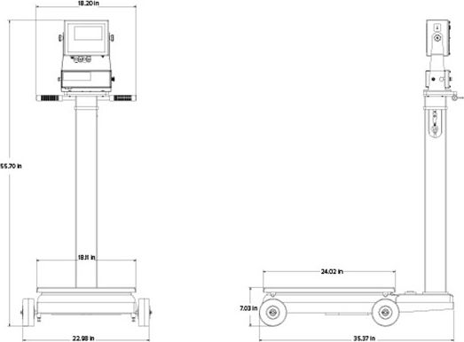 RL1200 IS Intrinsically Safe Electromechanical Portable Beam Scale