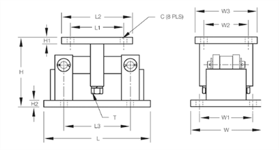 Rice RL1600 HE Series with RL77032SS HE Lake Mount, RL1605 SS 1,000- 5, lb SST Compression No Cell