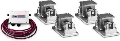 Rice RL1600 Series Stainless Steel Weigh Module Kit with MLC Coated RL75016 Load Cell Lake Mount Kit, RL1605 3ea 1k 1000lb SST Mounts w/ RL75016-1k Painted load cell and JB4SS