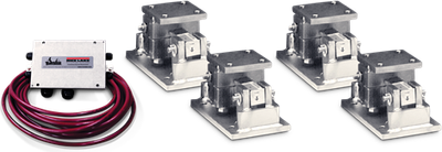 Rice RL1600 SS Series Stainless Steel Weigh Module Kit with RL77032SS Load Cell Lake Mount Kit, RL1605SS 3ea 1000lb SST Compression INCL RL77032SS-1k and JB4SS junction box