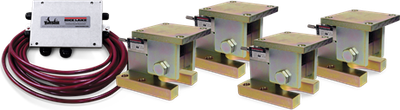 Rice RL1800 Series Mild Steel/Stainless Steel Weigh Module Kit Lake Mount, RL1805 250-5,000lb SE Mild Steel Zinc Plated Compression No Cell