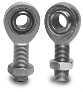 Rice Rod End Ball Joints Lake Rod End, 3/8-24NF 1-1/4 Shank 1, lb Steel Plated Jam Nut INCL PTFE Lined