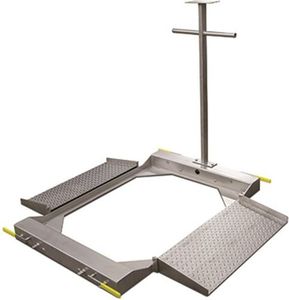Rice RoughDeck BDP Stainless Steel - Portable Model Lake Scale, Barrel Roughdeck BDP 30x31x1.625 1, lb SST