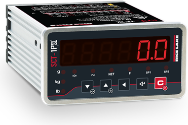 Rice SCT-1PX Transmitter with Integrated Fieldbus and Web Server Lake Indicator, SCT1PX-AN Panel mount Weight transmitter, with 2 INPUT, OUTPUT and analog output. Fitted with 5-key keypad and LED display.