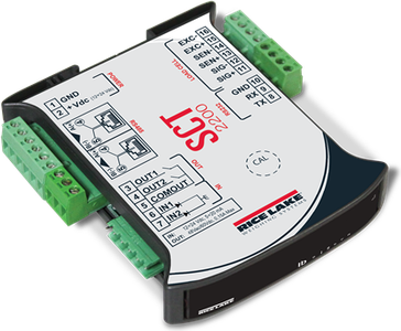 Rice SCT-2200 Signal Conditioning Transmitter Lake Indicator, SCT2200 12-24VDC, and RS485/232 Serial Port, DIN Mount, Regulatory Modes.