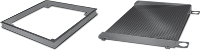 Rice Summit 3000 Access Ramps and Pit Frame Lake Ramp, Summit 3000 3ft Wide x 3ft Long x 3.625 2,000lb Steel Painted without side rails, diamond treadplate