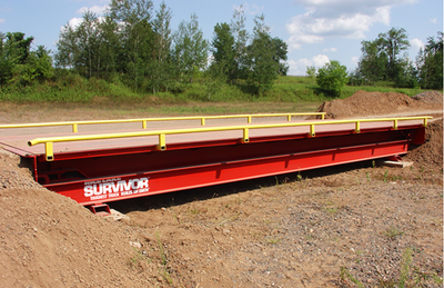 Rice SURVIVOR ATV-M Truck Scale Lake 430C10-S 40 Ton 30x10 MC 30 X 10 LEVERTRONIC PORTABLE WITH 3/8 INCH STEEL DECK ATV-M SERIES. ONE MODULE.