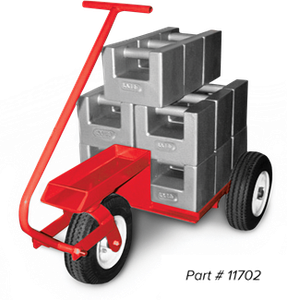 Rice Transfer Cart Lake Weight Cart, 500-1, lb Steel And Tire Assembly Painted