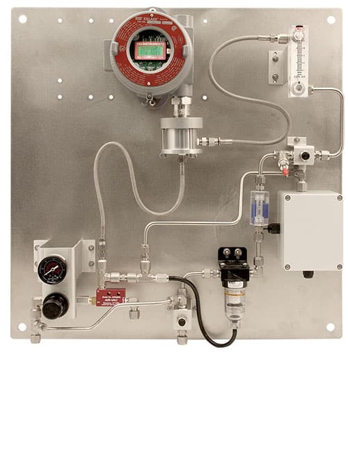 Flow Through Adapter, LEL, Chamber with Flow Meter, Valve and Tube Fittings # 30-0951RK-03