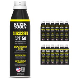 Klein Sunscreen Spray, Broad Spectrum Spf 50, 12-Pack # SPF50SPY55