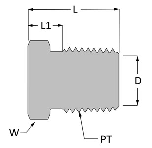 SSP 1-1/4 Pipe Hex Head Plug # 1-1/4HP