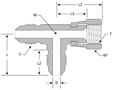 SSP JIC # 4 Swivel Run Tee # J4SRT