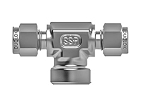 SSP Duolok Steel Female Branch Tee 1/2" Tube x 1/2" NPT # ISD8FBT8