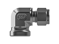 SSP Duolok Steel Female Elbow 3/4" Tube x 3/4" NPT # ISD12FE12