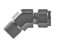 SSP Duolok 316SS Male 45 Elbow 1/4" Tube x 1/4" NPT # ISSD4M45E4