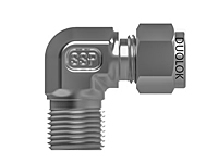 SSP Duolok Brass Male Elbow 1/16" Tube x 1/8" NPT # IBD1ME2